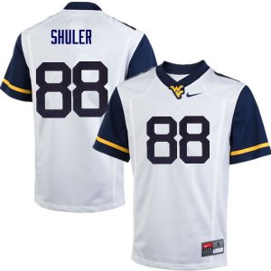 Men's West Virginia Mountaineers NCAA #88 Adam Shuler White Authentic Nike Stitched College Football Jersey PM15D74ST